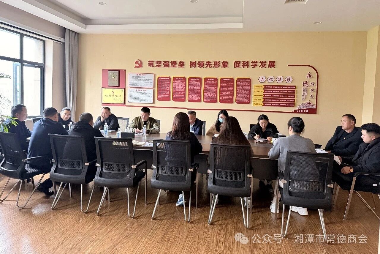 湘潭市常德商会党支部召开党员大会暨2025年度组织生活会